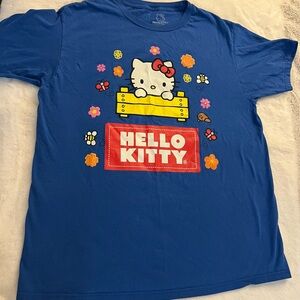Hello Kitty Blue Graphic Tee L